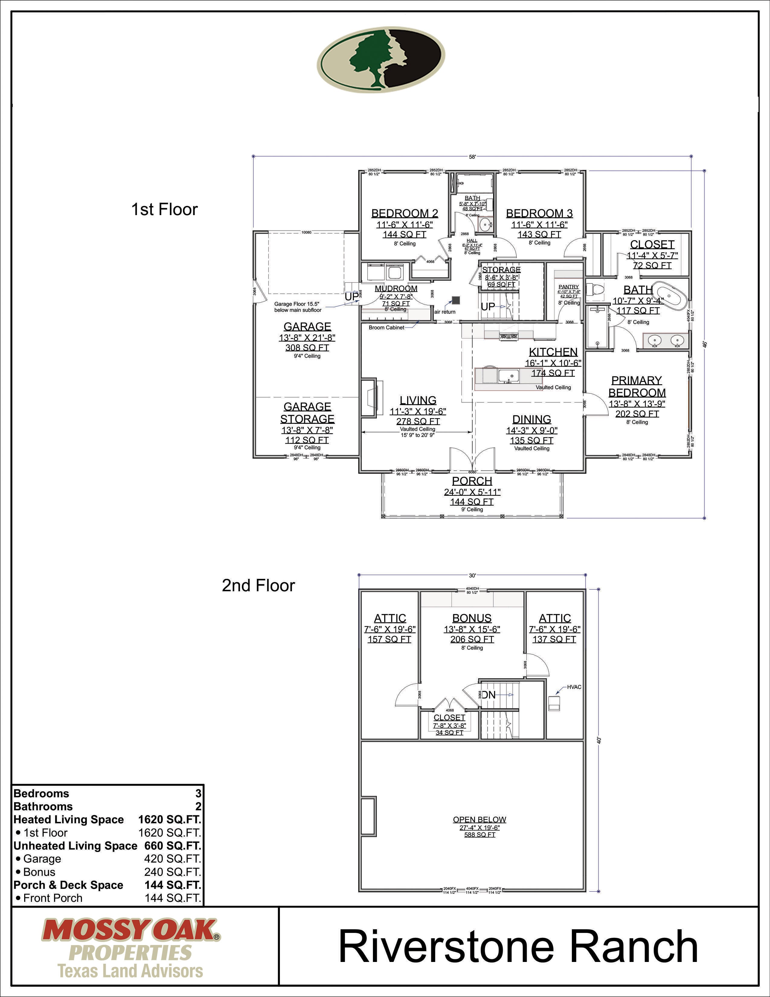 Floor Plan for Riverstone Ranch