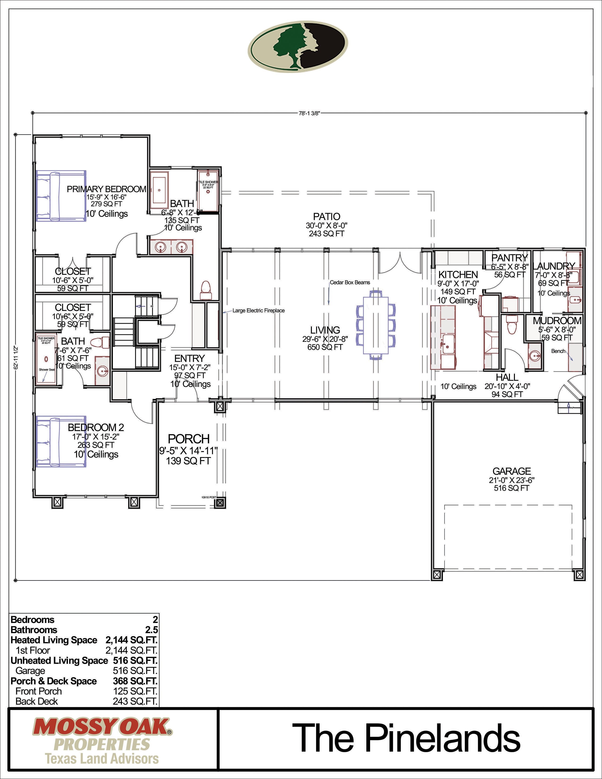 Floor Plan for The Pinelands
