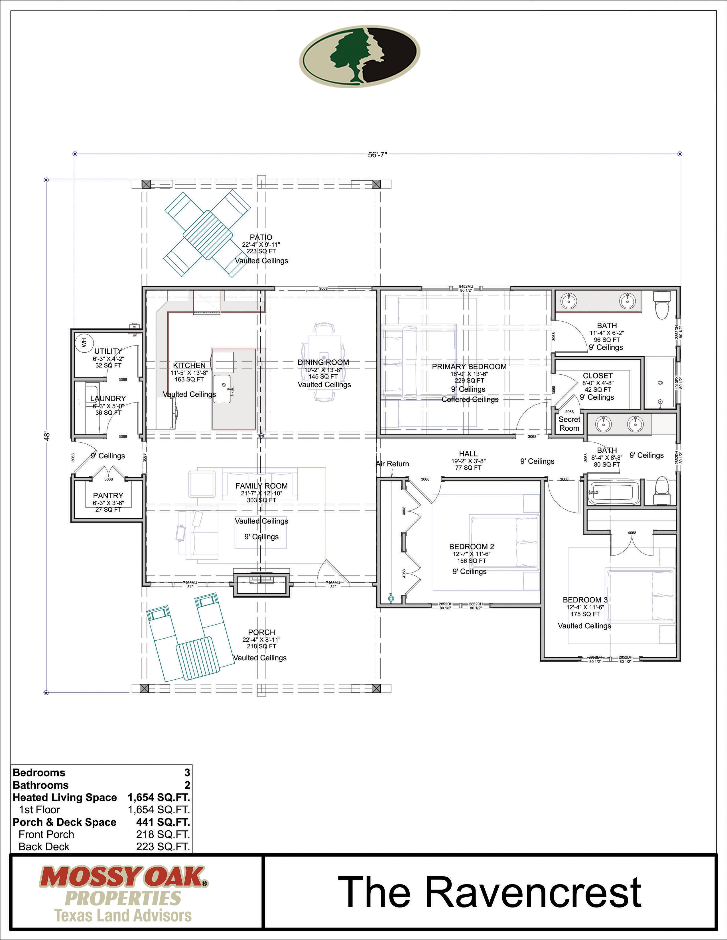 Floor Plan for Ravencrest