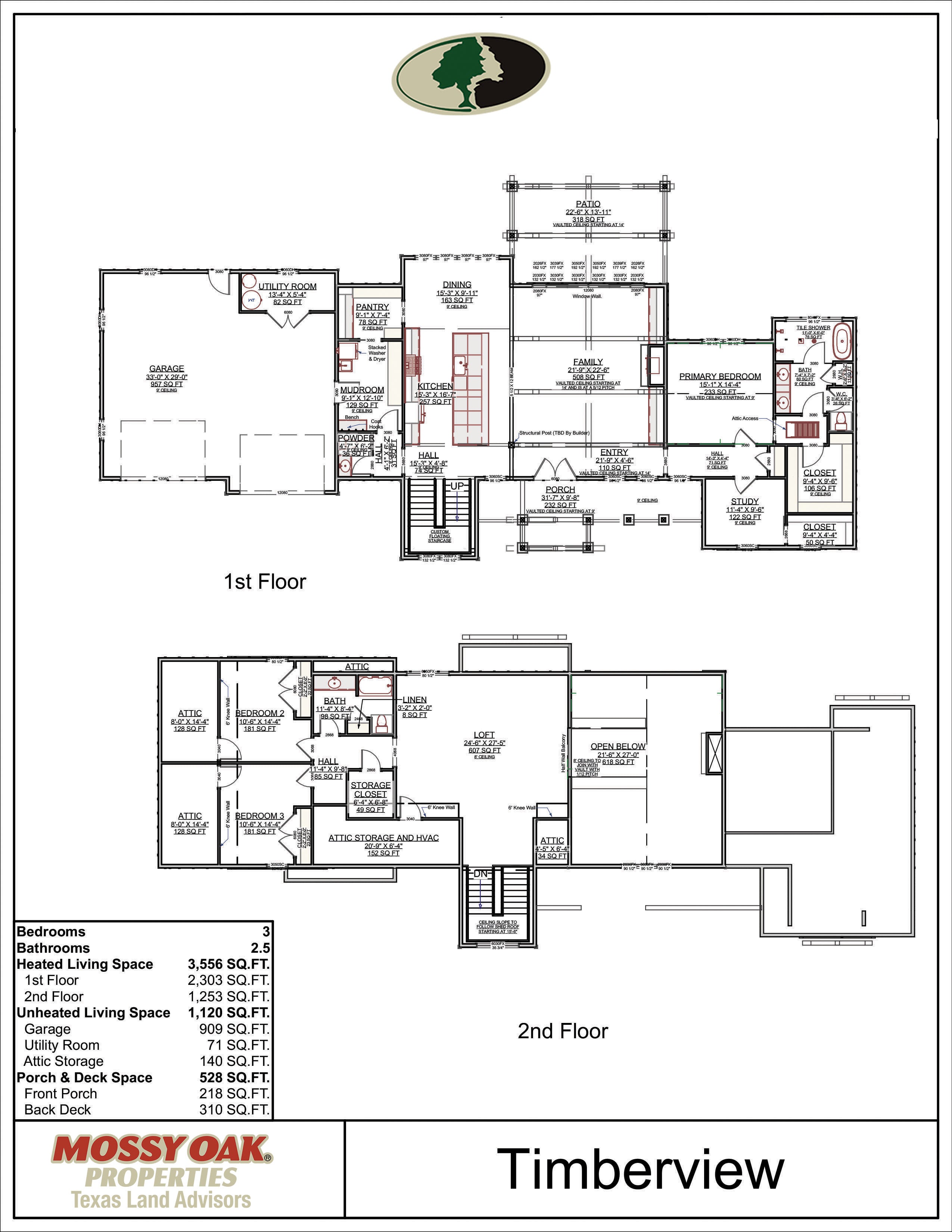 Floor Plan for Timberview