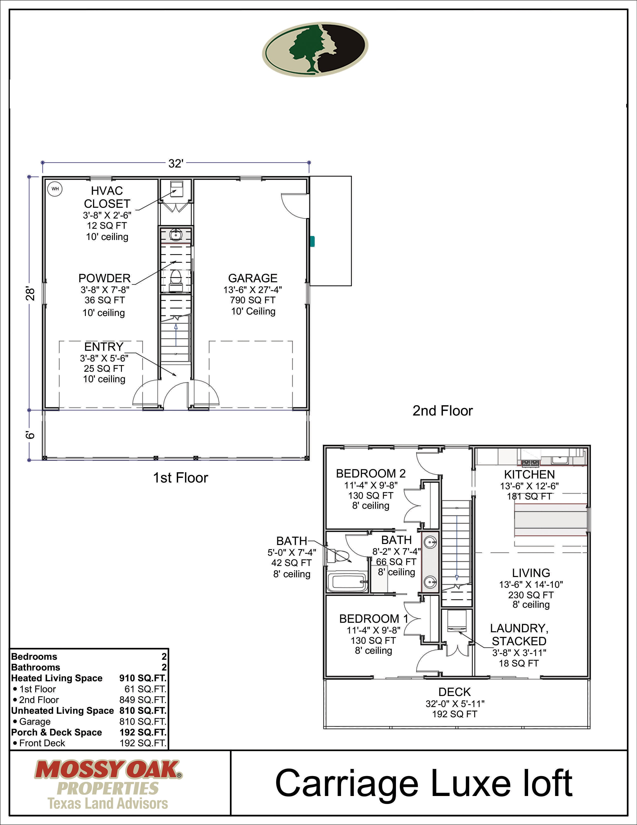 Floor Plan for Carriage Luxe Loft
