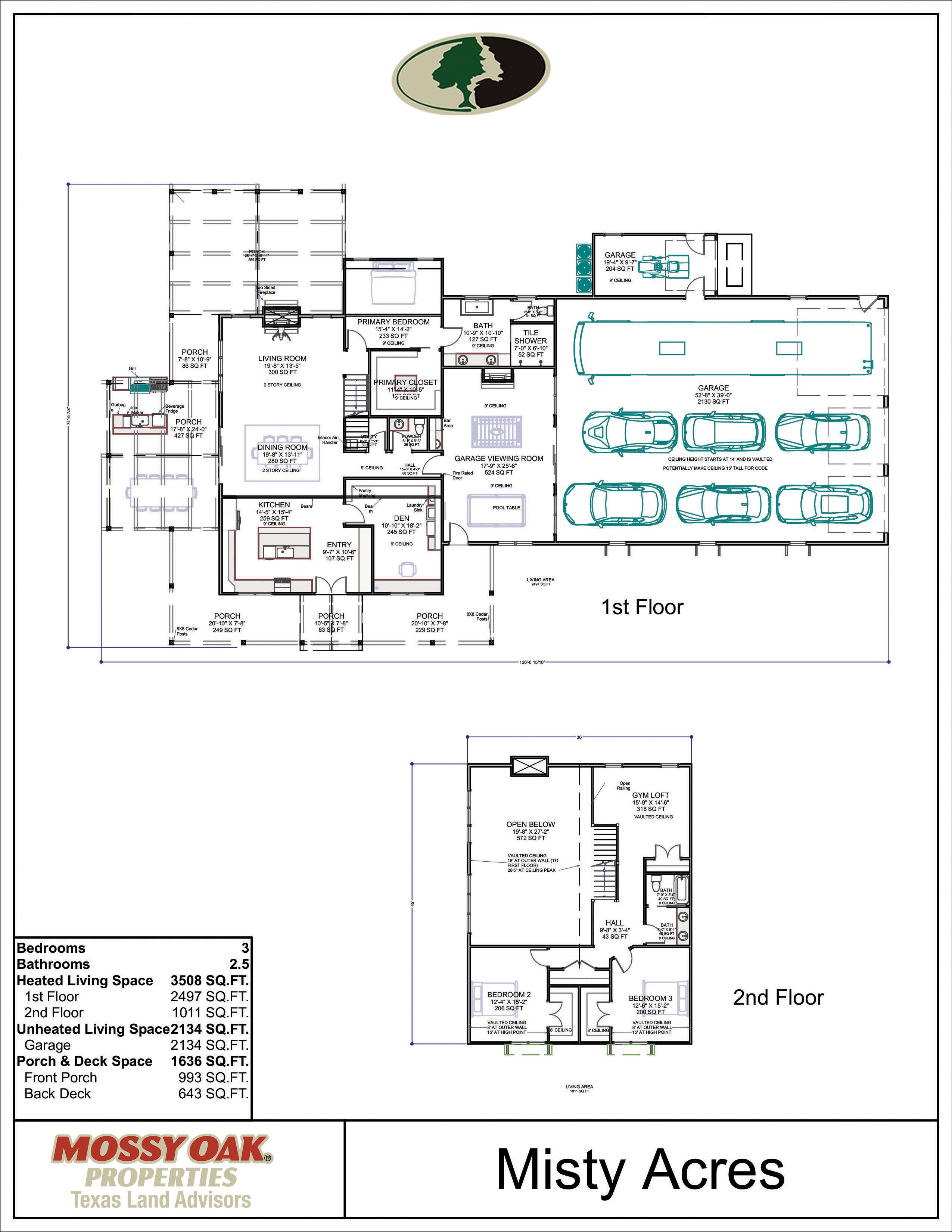 Floor Plan for Misty Acres