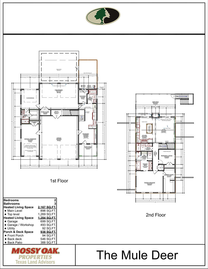Floor Plan for The Mule Deer