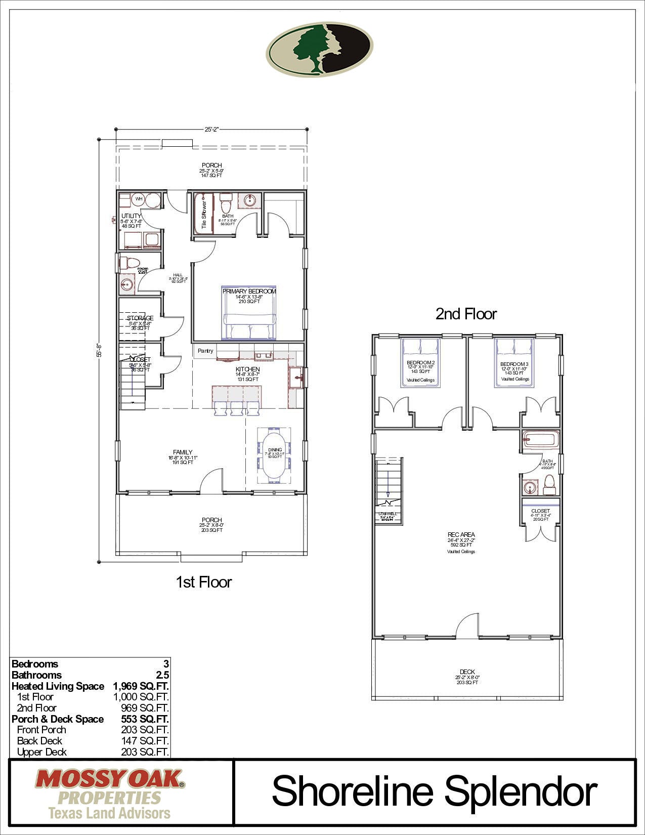 Floor Plan for The Shoreline Splendor