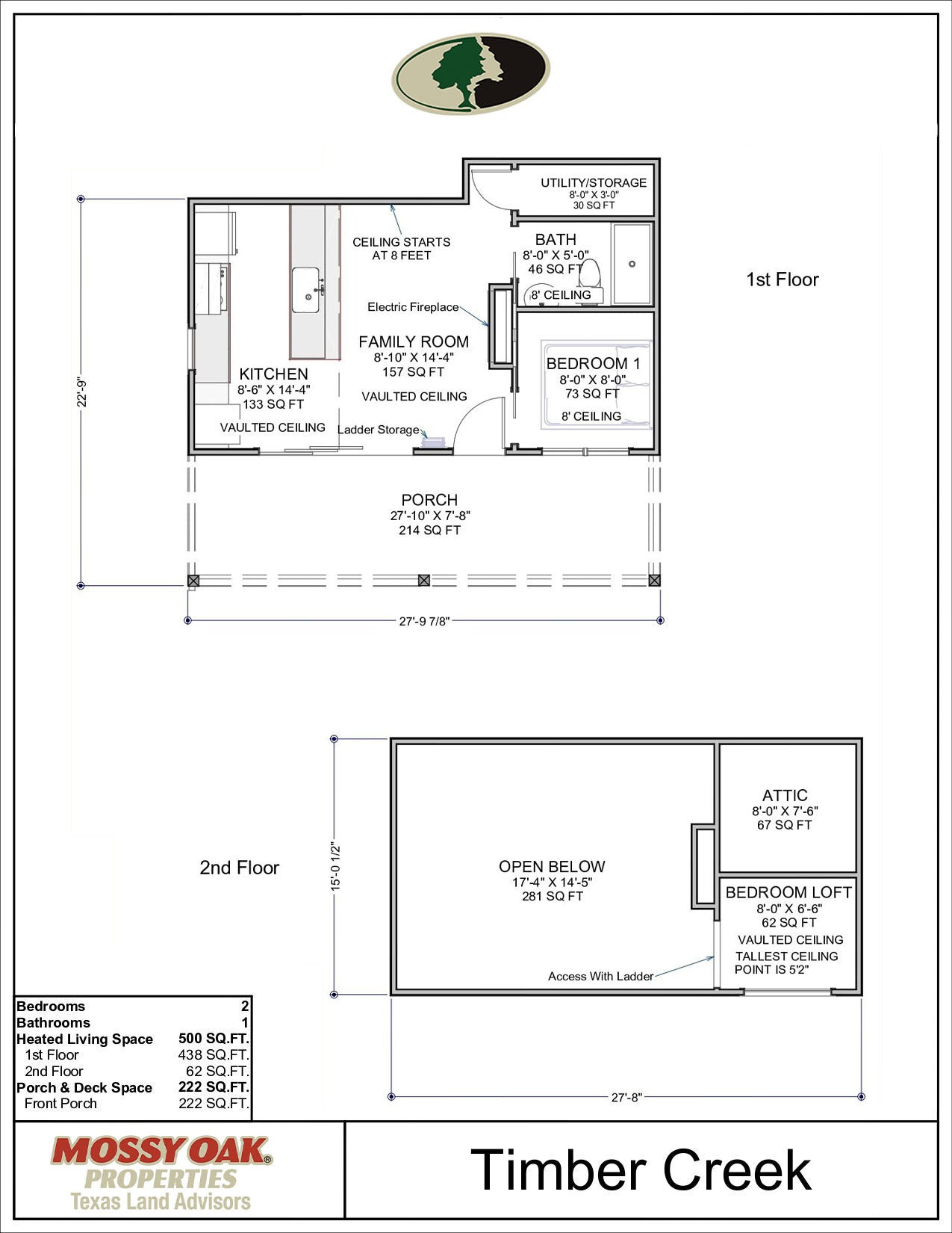 Floor Plan for Timber Creek